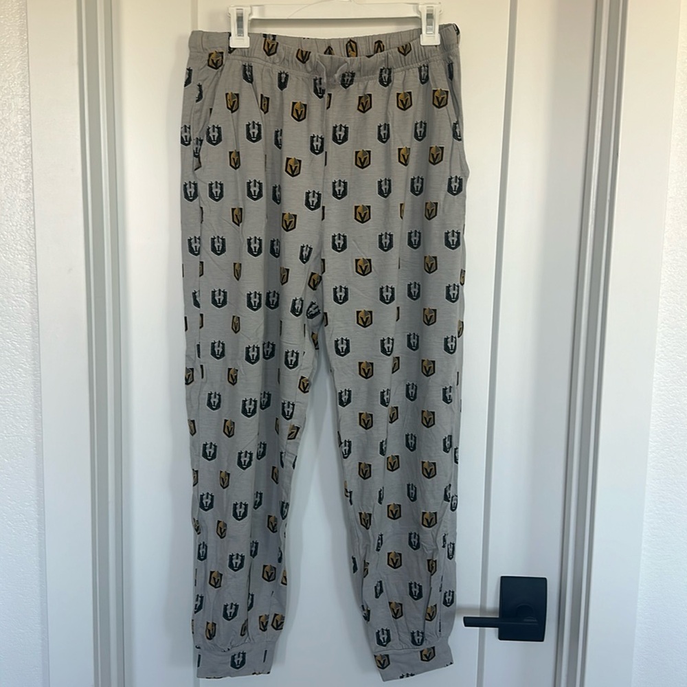 Vegas knights silver knights pj pajama pants medium golden